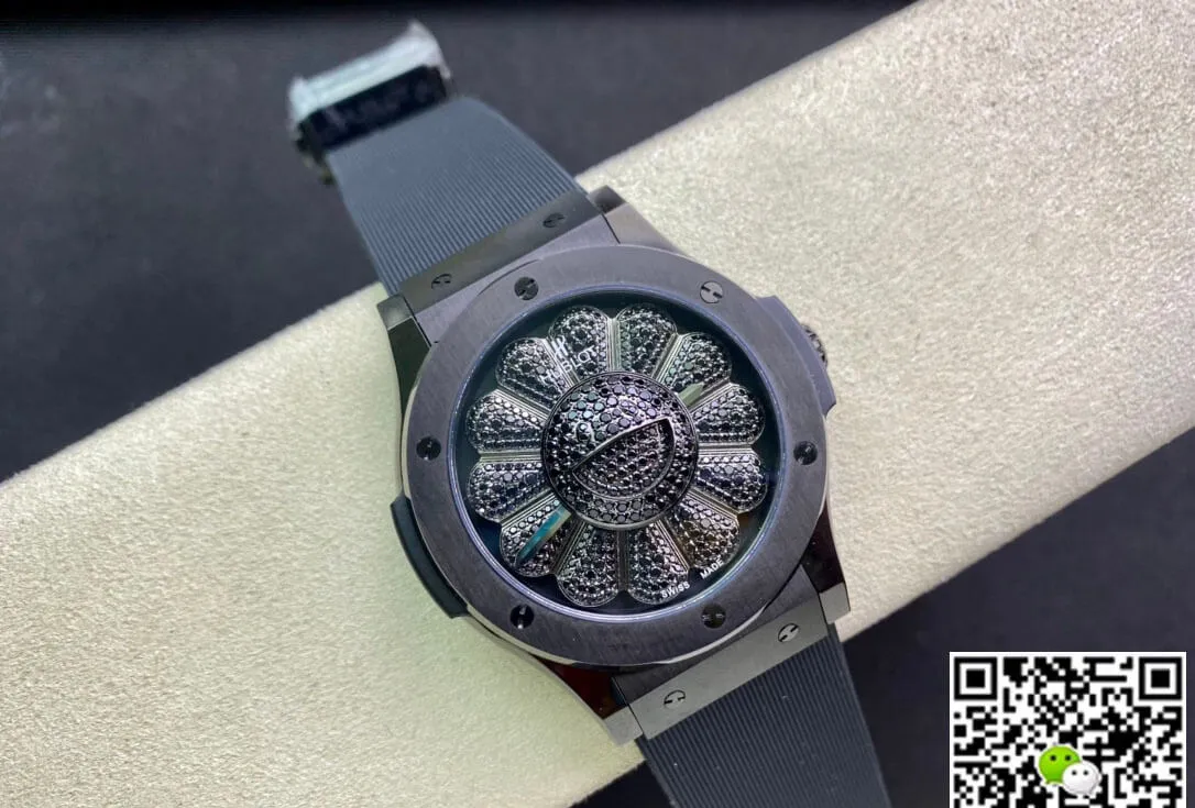 Hublot Classic Fusion Takashi Murakami 507.CX.9000.RX.TAK21 1:1 Best Edition Replica Watch Black Carbon Fiber Case